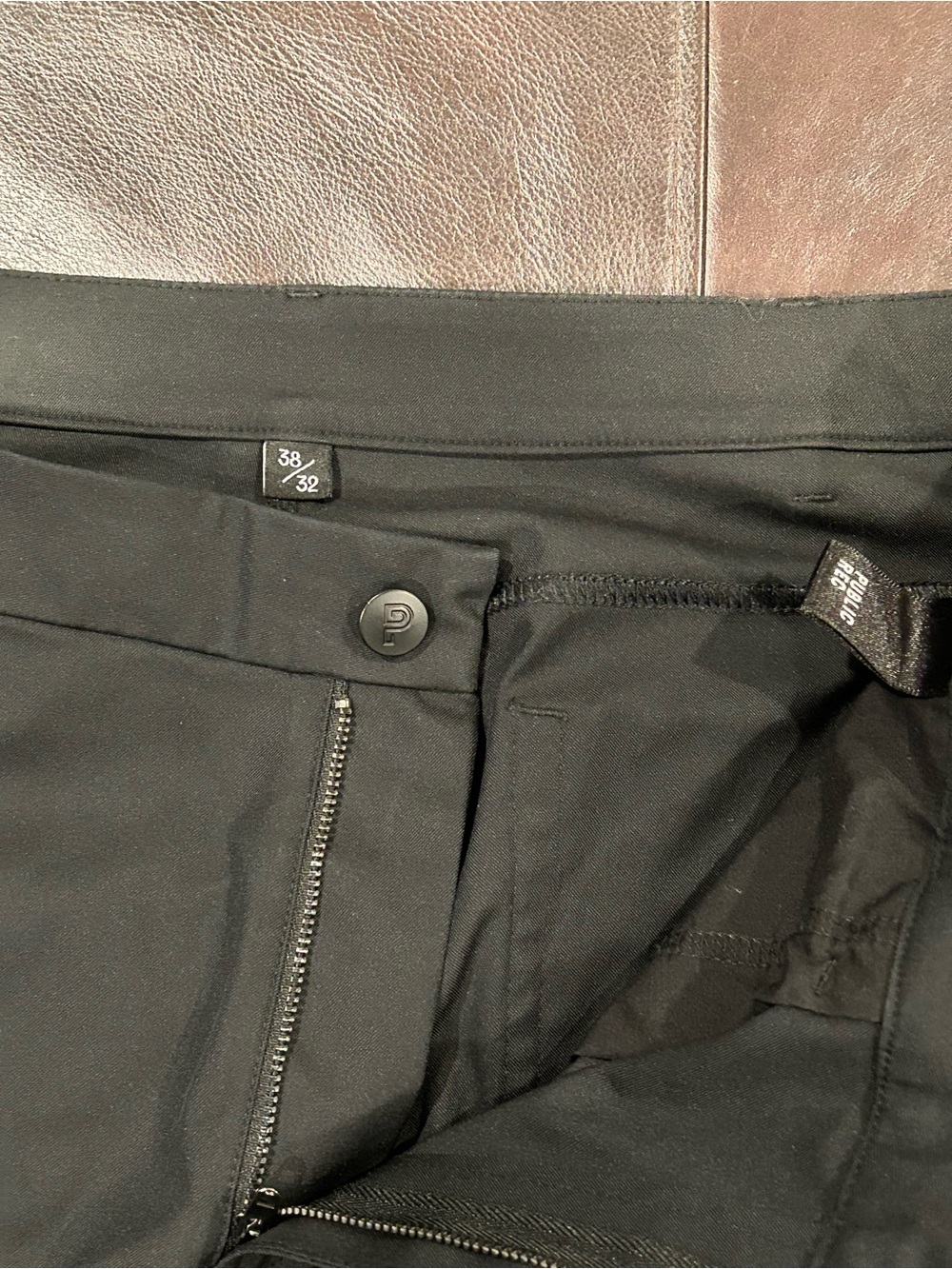 Men's Dark Green Chinos - Slim Stretch Khaki Pants 38x32